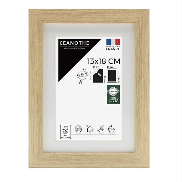 CEANOTHE - Cadre 13X18 Ouv 10X15 Milan bois - large