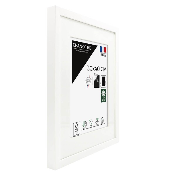 CEANOTHE - Cadre 30X40 Ouv 20X30 Milan blanc - large