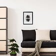 CEANOTHE - Cadre 30X40 Ouv 20X30 Milan noir - vignette
