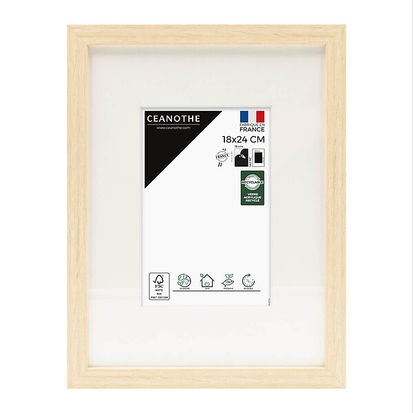 CEANOTHE - Cadre 18X24 Ouv 10X15 Wild bois clair - large