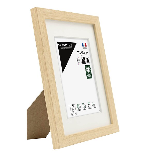 CEANOTHE - Cadre 13X18 Ouv 9X13 Wild bois clair - large