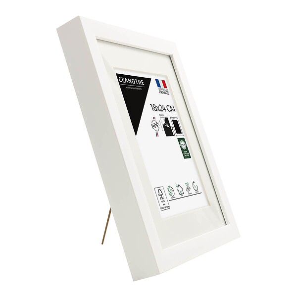 CEANOTHE - Cadre 18X24 Ouv 13X18 Milan blanc - large