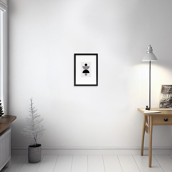 CEANOTHE - Cadre photo Wild noir 20x30/A4 cm avec passe-partout 18x24 cm - large
