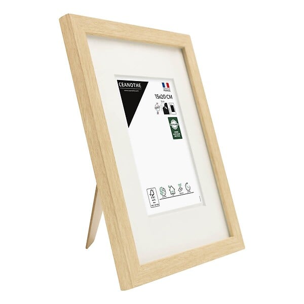 CEANOTHE - Cadre 15X20 Ouv  9X13 Wild bois clair - large