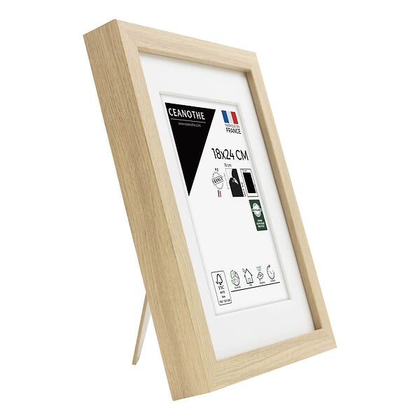 CEANOTHE - Cadre 18X24 Ouv 13X18 Milan bois - large