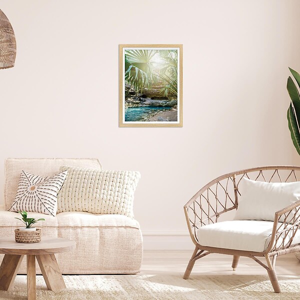CEANOTHE - Cadre photo Actual bois blanc 30x40 cm - large