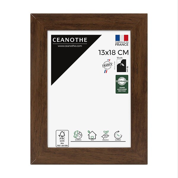 CEANOTHE - Cadre 13X18 Eternel ébène - large