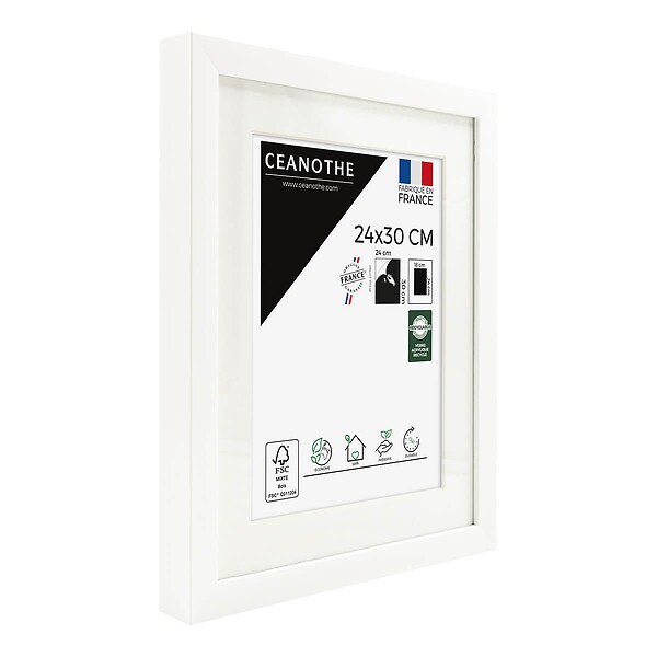 CEANOTHE - Cadre 24X30 Ouv 18X24 Milan blanc - large