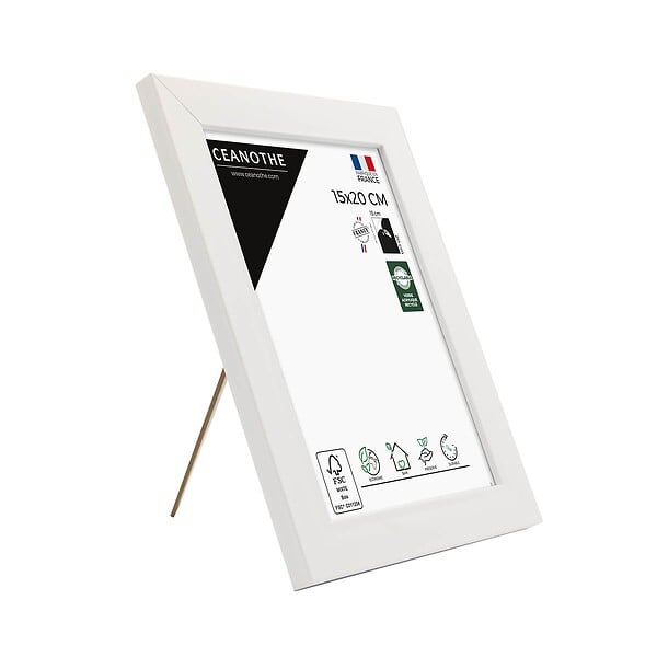 CEANOTHE - Cadre 15X20 Eternel blanc - large