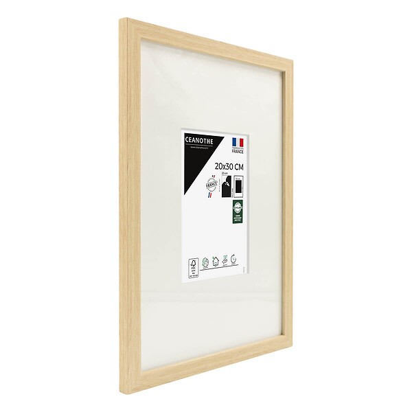 CEANOTHE - Cadre 20X30-A4 Ouv 10X15 Wild bois clair - large