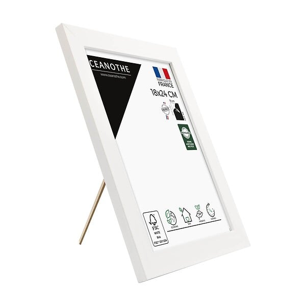 CEANOTHE - Cadre 18X24 Eternel blanc - large