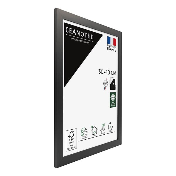 CEANOTHE - Cadre 30X40 Eternel noir - large