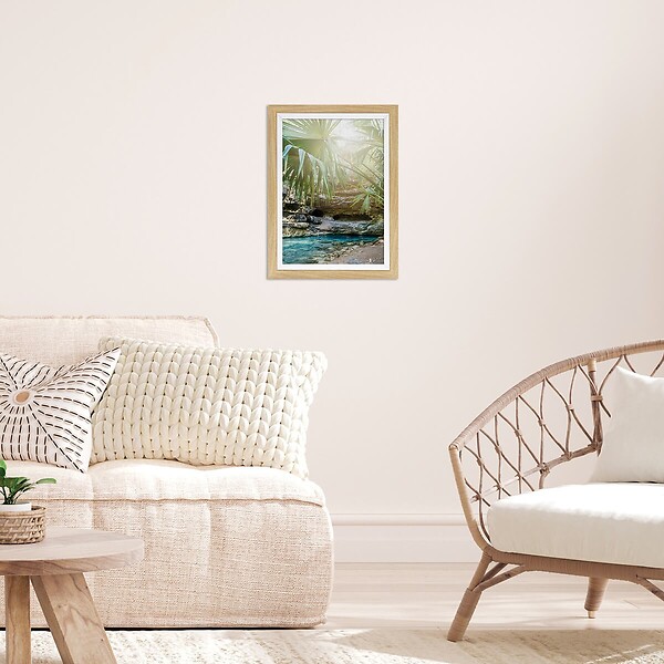CEANOTHE - Cadre photo Actual bois blanc 20x30/A4 cm - large
