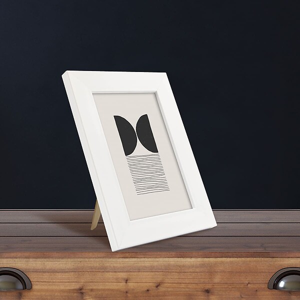 CEANOTHE - Cadre 10X15 Eternel blanc - large