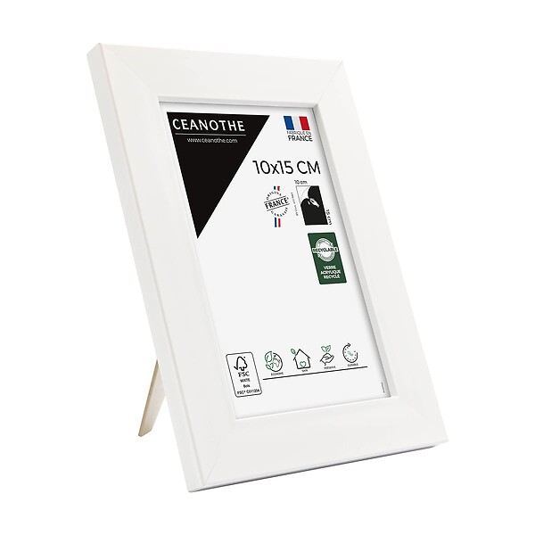 CEANOTHE - Cadre 10X15 Eternel blanc - large