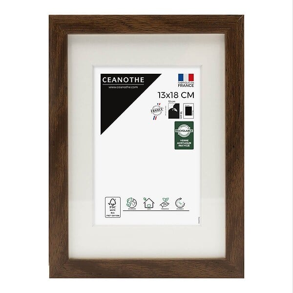 CEANOTHE - Cadre 13X18 Ouv 9X13 Wild ébène - large