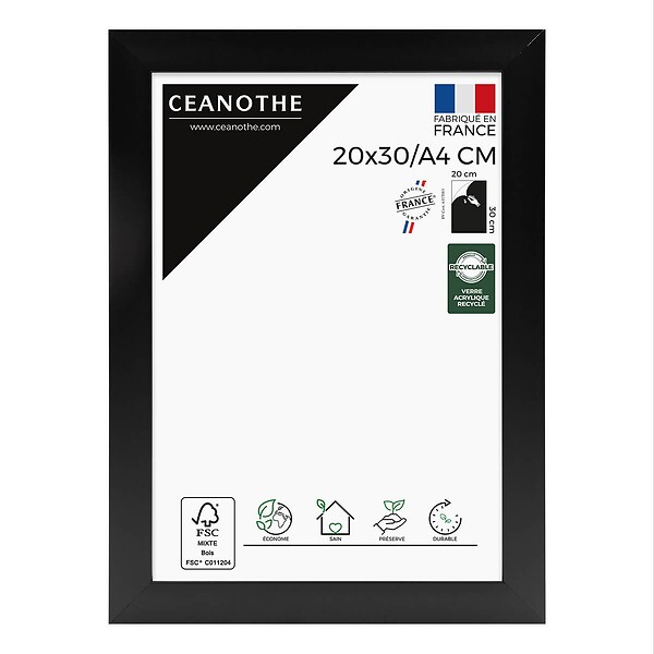CEANOTHE - Cadre 20X30-A4 Eternel noir - large