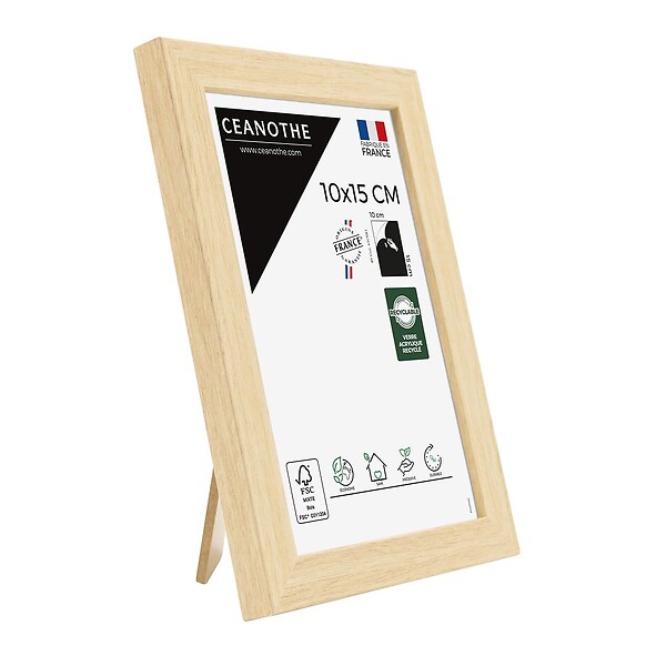CEANOTHE - Cadre 10X15 Wild bois clair - large