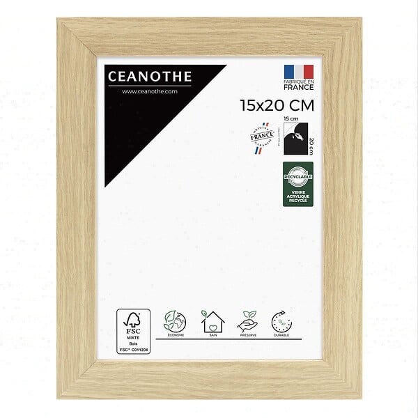 CEANOTHE - Cadre 15X20 Eternel naturel - large