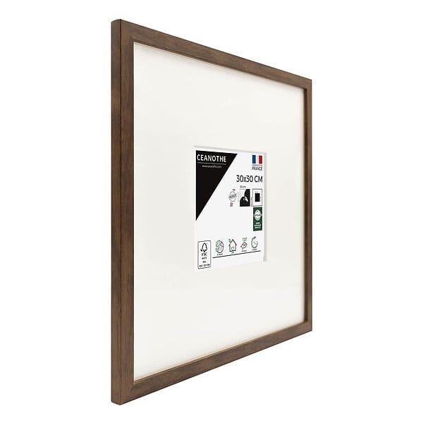 CEANOTHE - Cadre 30X30 Ouv 13X13 Wild ébène - large