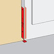 J.MASSARD - Verrou à  entailler à  levier 16x250mm acier laitonné avec gâche - JARDINIER MASSARD - J544120-1 - vignette