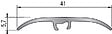 DINAC - Seuil de fixation invisible multi-niveaux 41mm aluminium titium 2,70ml - DINAC - 2147090 - vignette