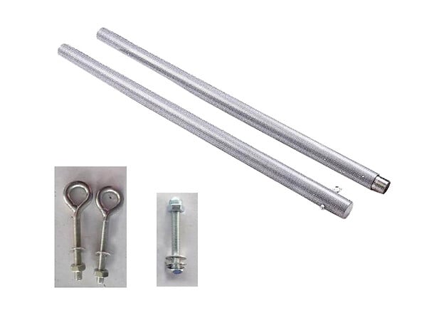HESPERIDE - Mât de fixation pour voile d'ombrage Ø 50 mm - 2,55 m - Hespéride - large