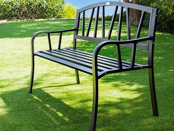 HESPERIDE - Banc de jardin en métal Alvernia - Hespéride - large