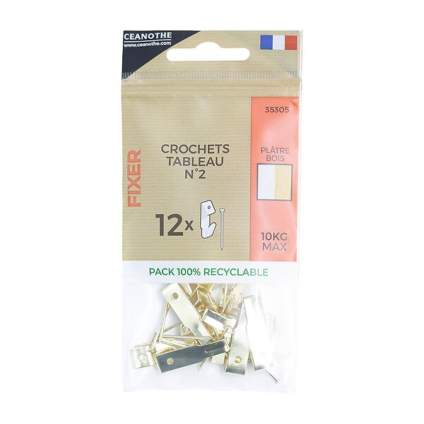 CEANOTHE - Sachet 12 crochets tableau n°2 - large