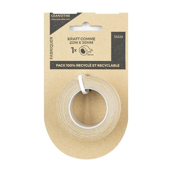 CEANOTHE - Sachet kraft gomme 20m x 36mm - large