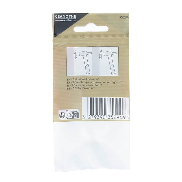 CEANOTHE - Sachet 3 crochets beton n° 1 - large