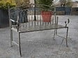 JARDIDECO - Banc de jardin en métal gris - Jardideco - vignette