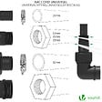VOUNOT - Pompe evacuation 3 en 1 pour eaux chargees 13500L/H profondeur 7m vert - vignette