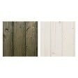 TIMBELA - Lot de produits de protection pour la peinture des maisons en bois – 5 l de blanc + 5 l de mousse - Pour une surface extérieure en bois de 28 à 36 m2 - vignette