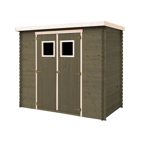 TIMBELA - Lot de produits de protection pour la peinture des maisons en bois – 5 l de blanc + 5 l de mousse - Pour une surface extérieure en bois de 28 à 36 m2 - large