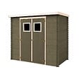 TIMBELA - Lot de produits de protection pour la peinture des maisons en bois – 5 l de blanc + 5 l de mousse - Pour une surface extérieure en bois de 28 à 36 m2 - vignette