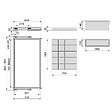 EMUCA - Kit de organisateur de tiroirs, plateau auxiliaire et cadre de coulissage soft close pour armoires, réglable, module 900mm, Gris pierre - vignette