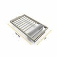EMUCA - Kit de 7 porte-pantalons, 1 plateau et 1 cadre coulissant à fermeture douce pour armoires, réglable, module 800mm, Gris pierre - vignette