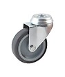 AVL - Roulette Å“il trou pivotant diamètre 75mm en caoutchouc gris - AVL - 550875H - vignette