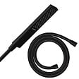 HANSGROHE - Pommeau de douche HANSGROHE Pulsify E 100 EcoSmart noir mat + flexible de douche 1,25 m HANSGROHE Isiflex noir mat - vignette