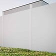 MON MARCHE DECO - Kit Clôture SLIM PVC Blanc H. 180 cm - 8 Soubassements - 11,10 m - vignette