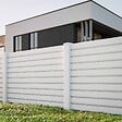 MON MARCHE DECO - Kit Clôture PRO PVC Blanc H. 120 cm - 10 Lisses claire-voie - 5,70 m - vignette