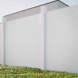 MON MARCHE DECO - Kit Clôture PRO PVC Blanc H. 180 cm x L. 11.30 m - 8 Soubassements - vignette