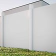 MON MARCHE DECO - Kit Clôture PRO PVC Blanc H. 180 cm - 8 Soubassements - 5,70 m - vignette