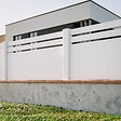 MON MARCHE DECO - Kit Clôture PRO PVC Blanc H. 90 cm x L. 11.30 m - 2 Lisses + 3 Soubassements - vignette