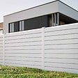 MON MARCHE DECO - Kit Clôture SLIM PVC Blanc H. 120 cm x L. 5.60 m - 10 Lisses claire-voie - vignette