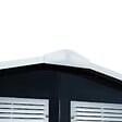 OUTSUNNY - Abri de jardin - remise pour outils - cabanon porte verrouillable - dim. 213L x 130l x 185H cm - tôle d'acier gris - vignette