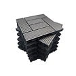 MCCOVER - Pack dalle de terrasse 1m² bois composite classic (11 pièces) Gris carbone, l : 30 cm, L : 30 cm, Surface couverte en m² - 1 - vignette