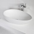 THALASSOR - COCOON 60 - Vasque à poser en Solid Surface Blanc Mat 60 x 35 x 16(h) cm - vignette