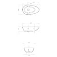 THALASSOR - COCOON 60 - Vasque à poser en Solid Surface Blanc Mat 60 x 35 x 16(h) cm - vignette